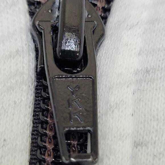 Vintage Wolf AOP Zip Hoodie Jacket Large 24x22 Baggy Gray - Picture 12 of 15